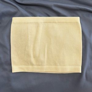 Light yellow tube top from cotton on